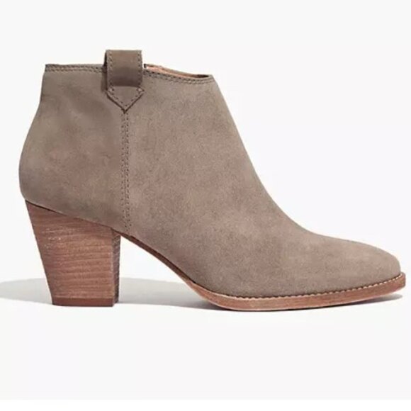 Madewell The Billie Boot in Suede F5045 8.5 tan - Picture 5 of 16